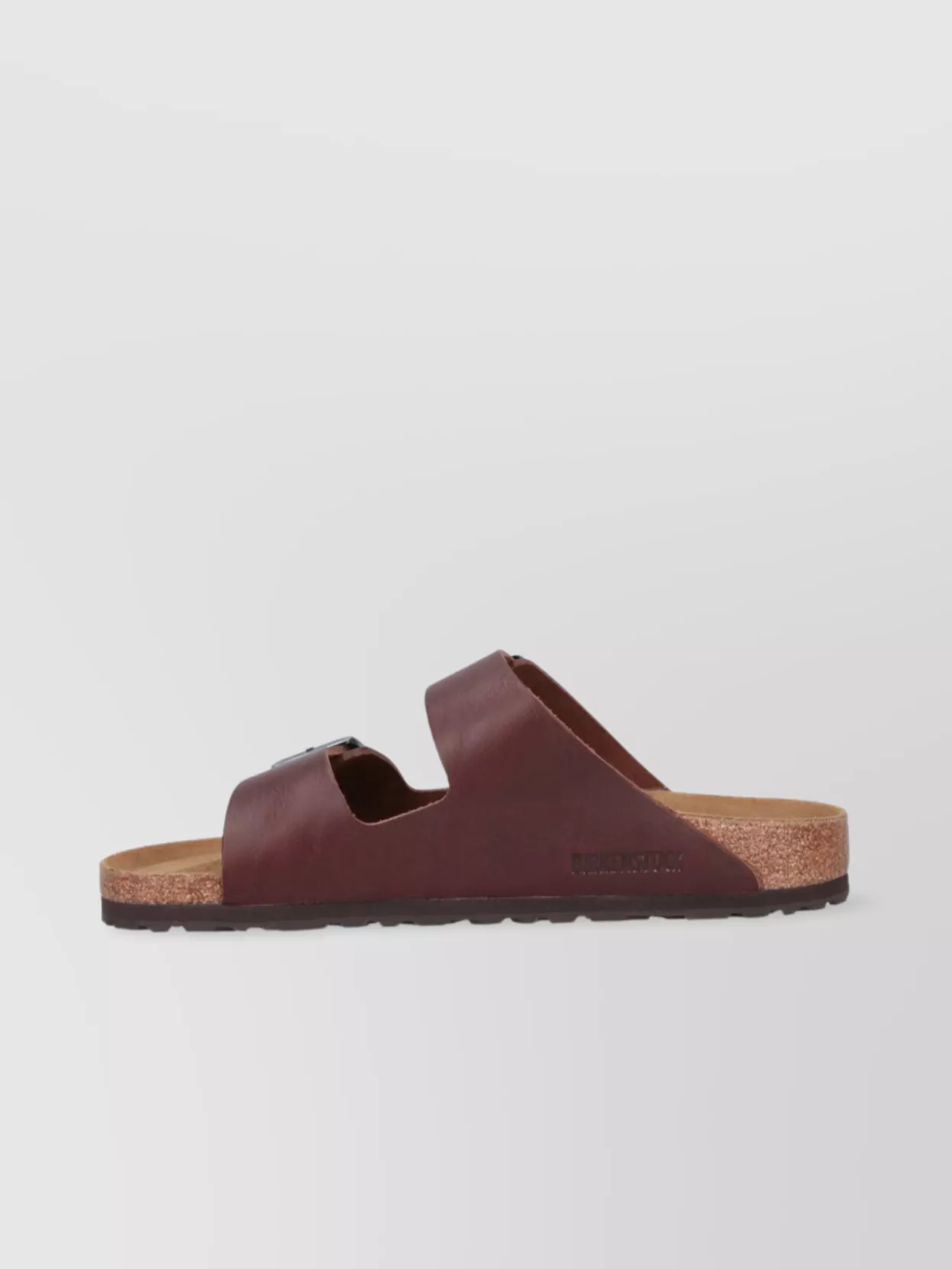 Birkenstock Open Toe Heeled Sandals With Rubber Sole