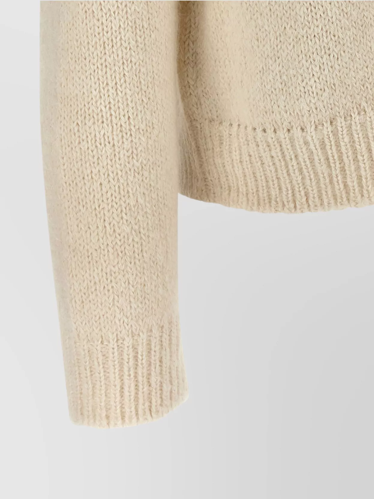 Jil Sander Alpaca Wool Crew Neck Sweater