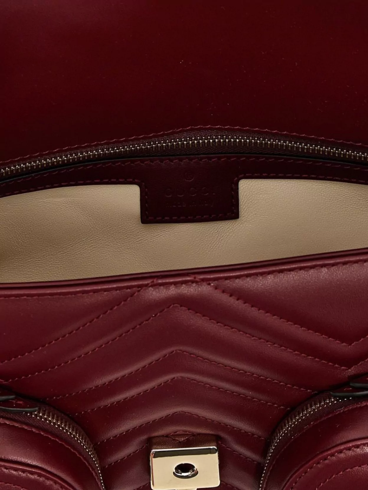 Gucci Small Quilted Shoulder Bag With Chain Strap