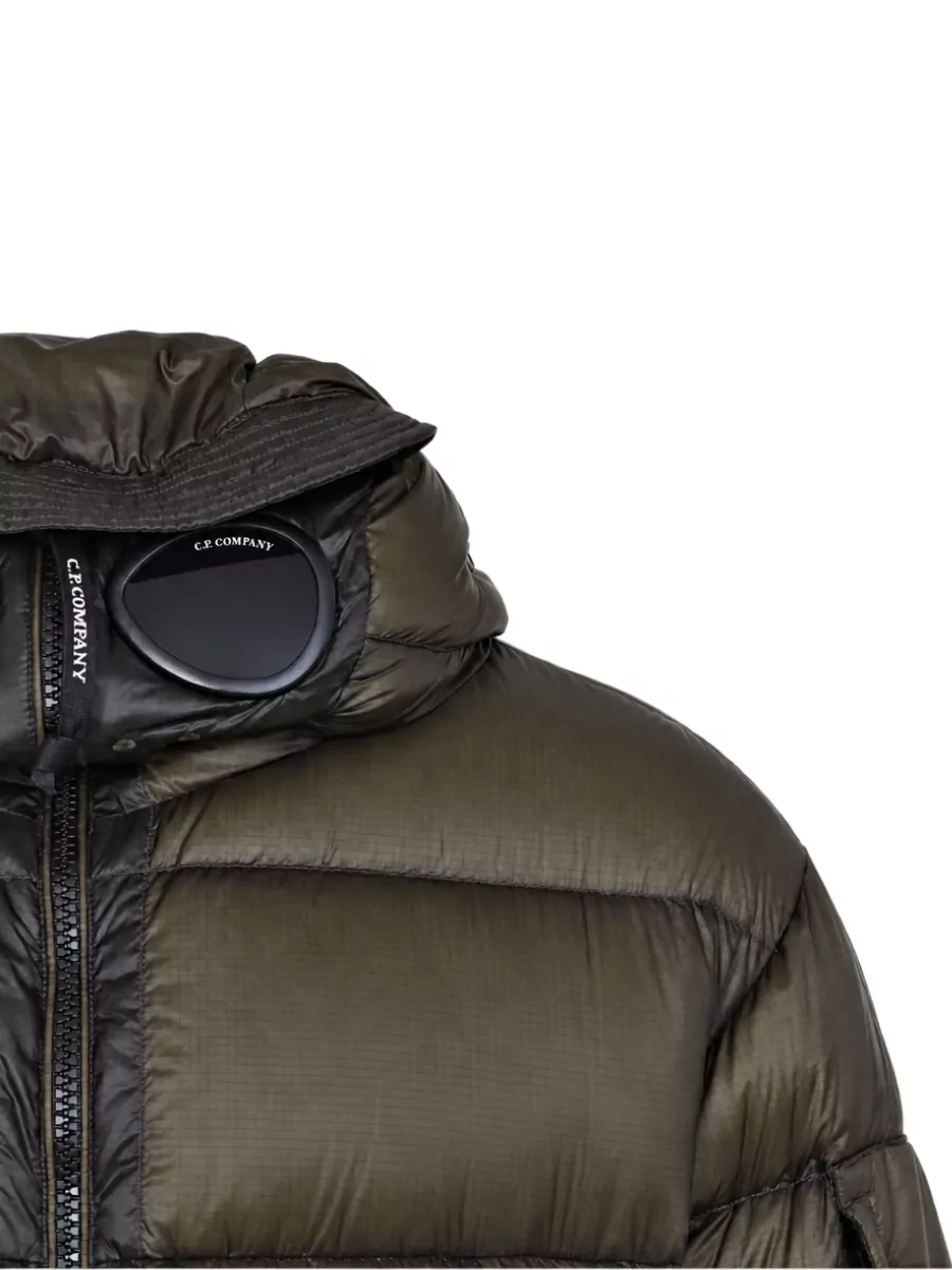 C.p. Company Down Hooded Quilted Puffer Jacket