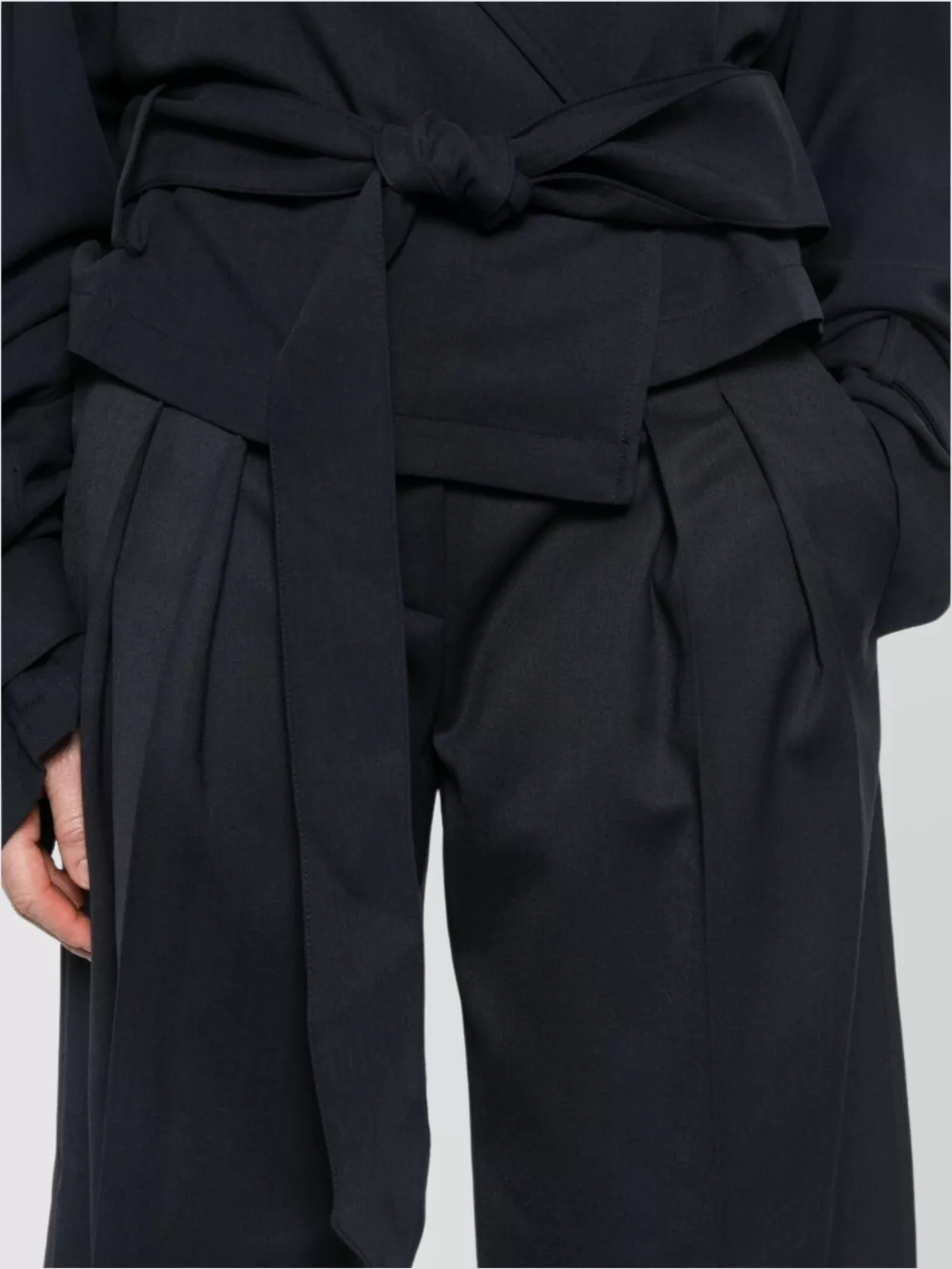 The Frankie Shop Bilbao Wool Blend High Waist Shorts