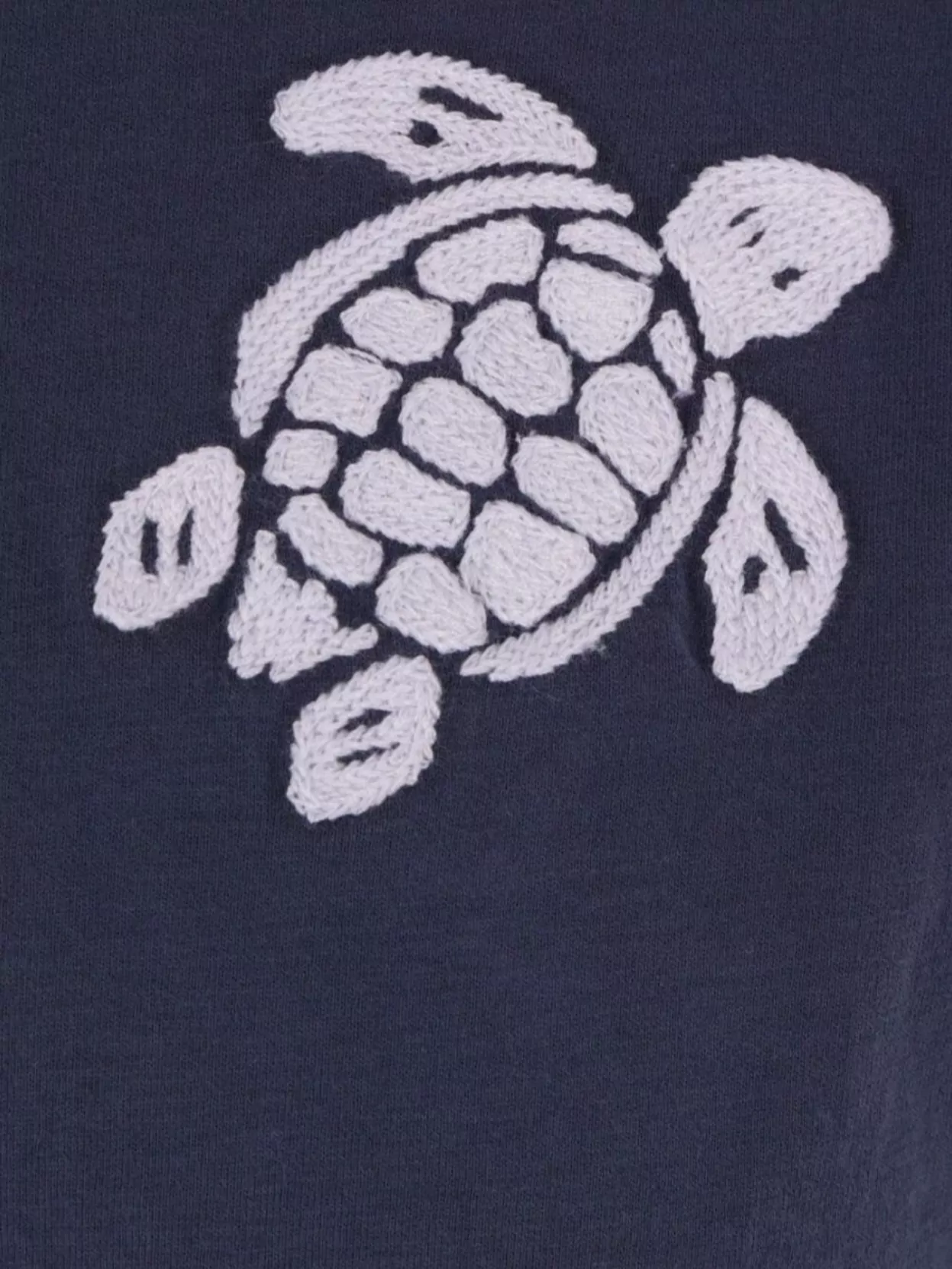 Vilebrequin Crew Neck Cotton T-Shirt With Embroidered Turtle