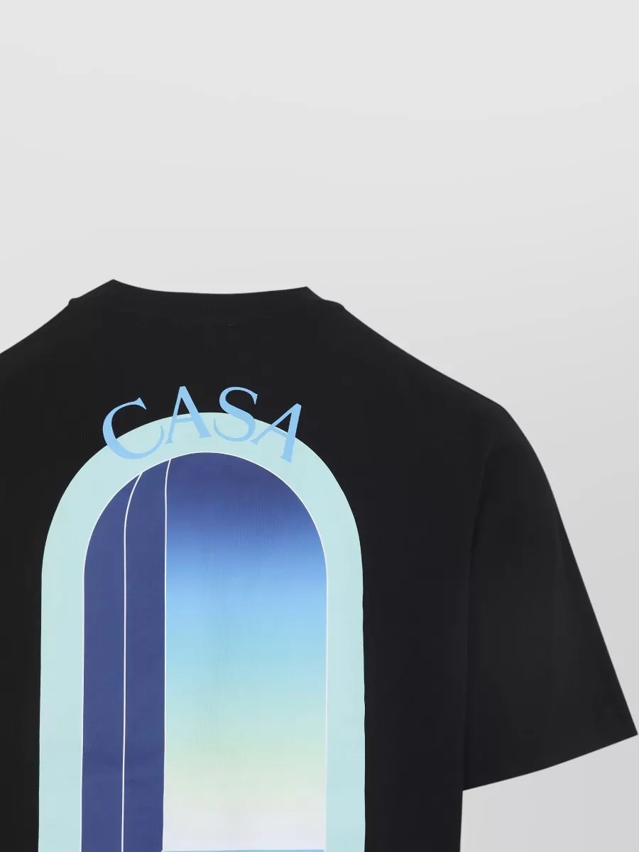Casablanca Cotton Logo Print Short-Sleeve T-Shirt