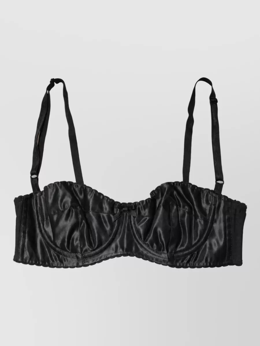 Dolce&Gabbana silk underwire balconette bra