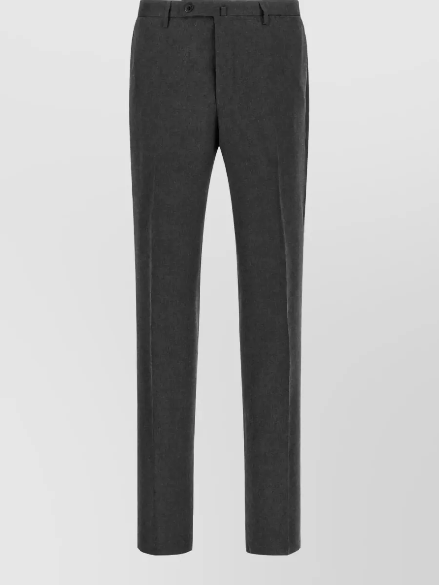Incotex Virgin Wool Straight Leg Trousers