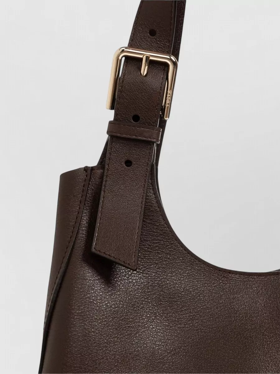Furla Medium Grained Leather Shoulder Bag