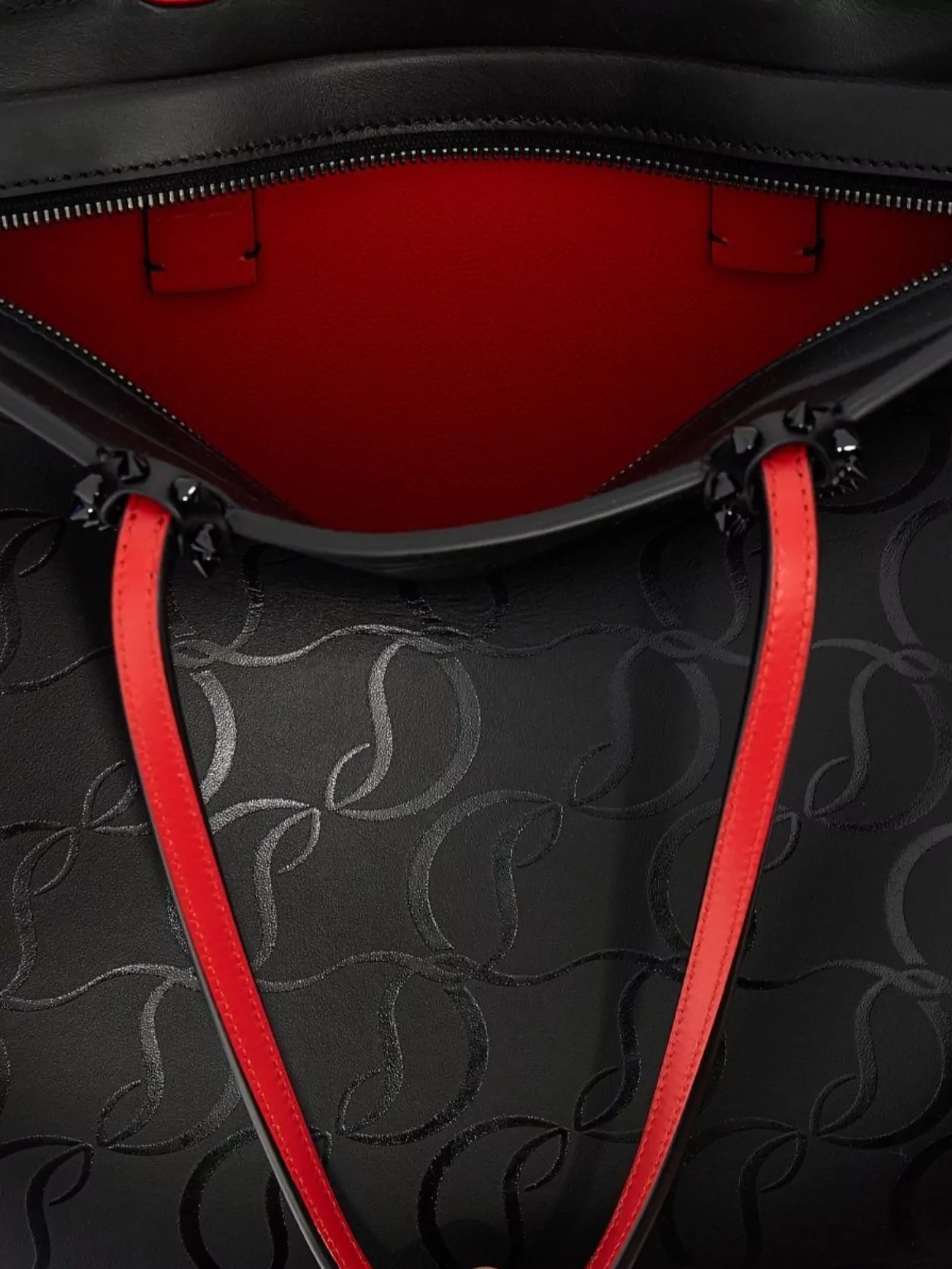 Christian Louboutin Contrast Lining Tote Bag With Dual Handles