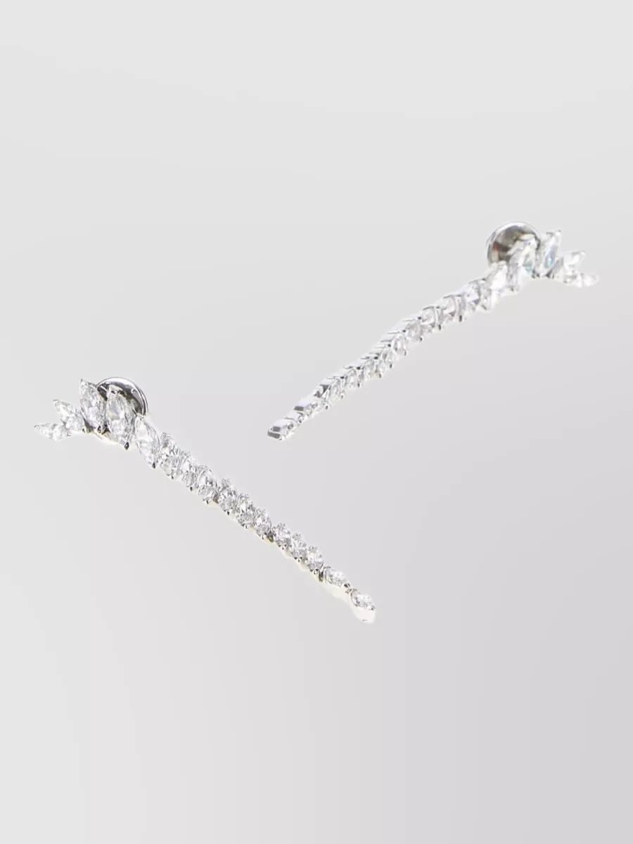 Swarovski metal earrings
