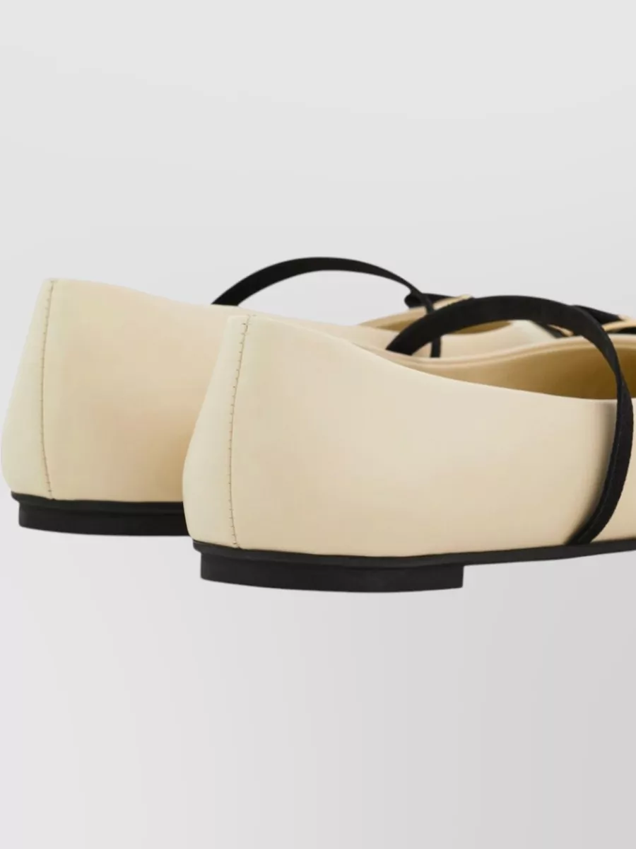 Ferragamo Leather Ballerina Shoes