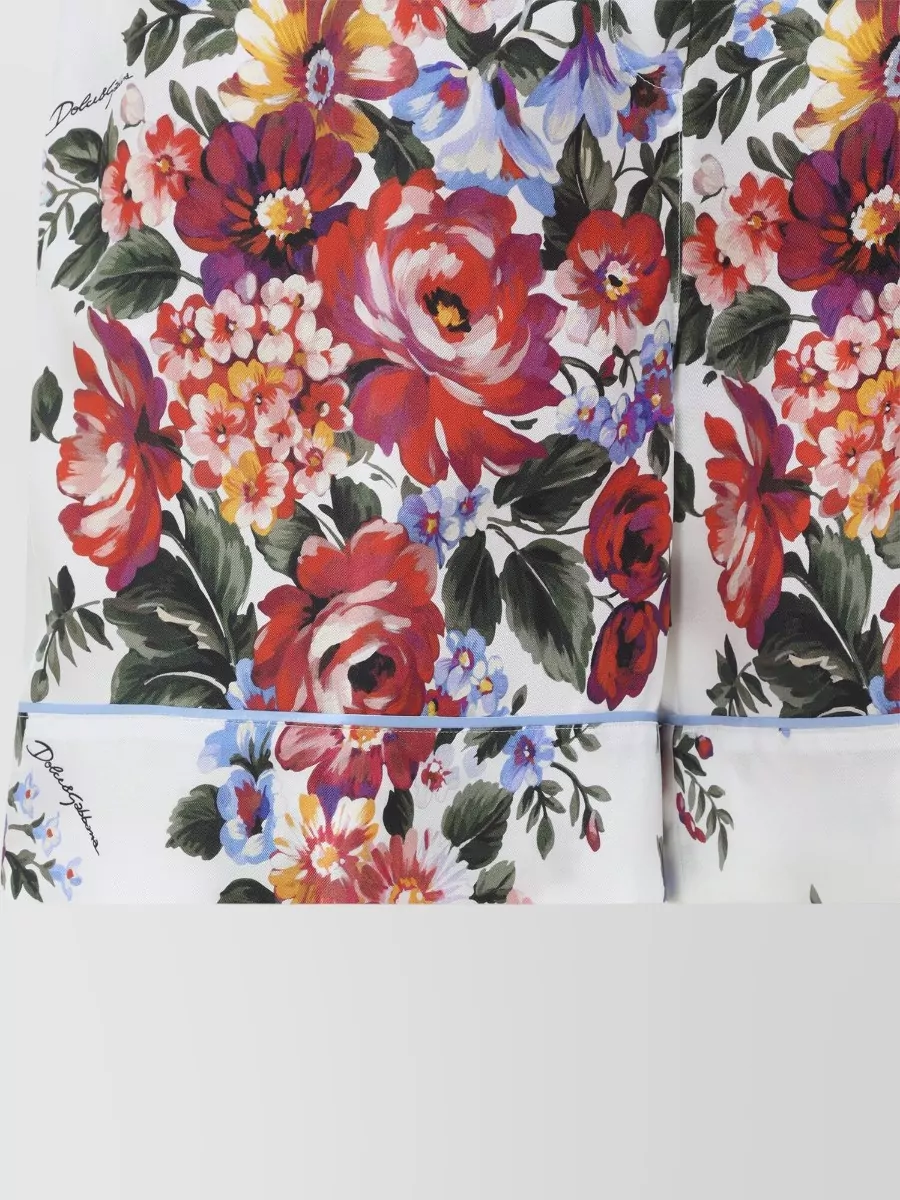 Dolce&Gabbana Silk Printed Bermuda Shorts