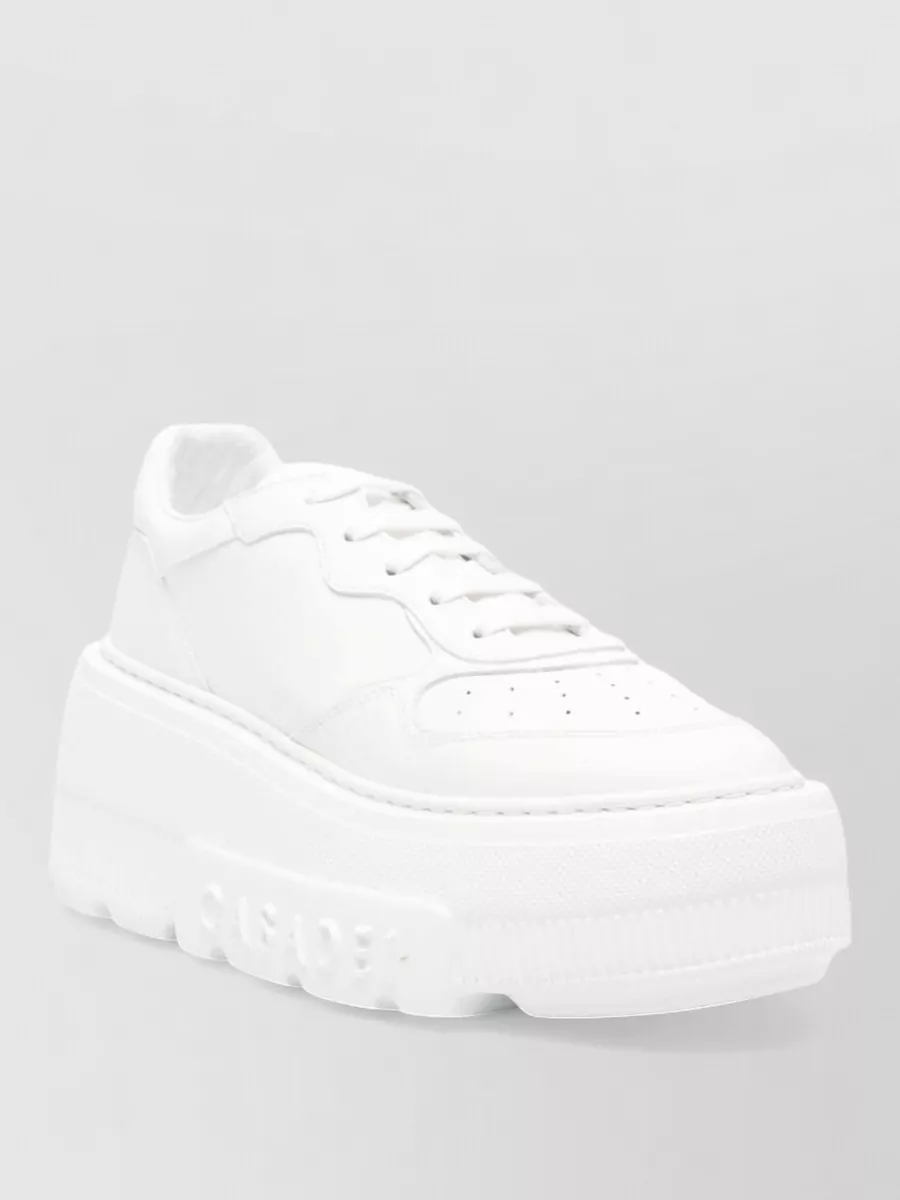 Casadei Leather Low-Top Sneakers