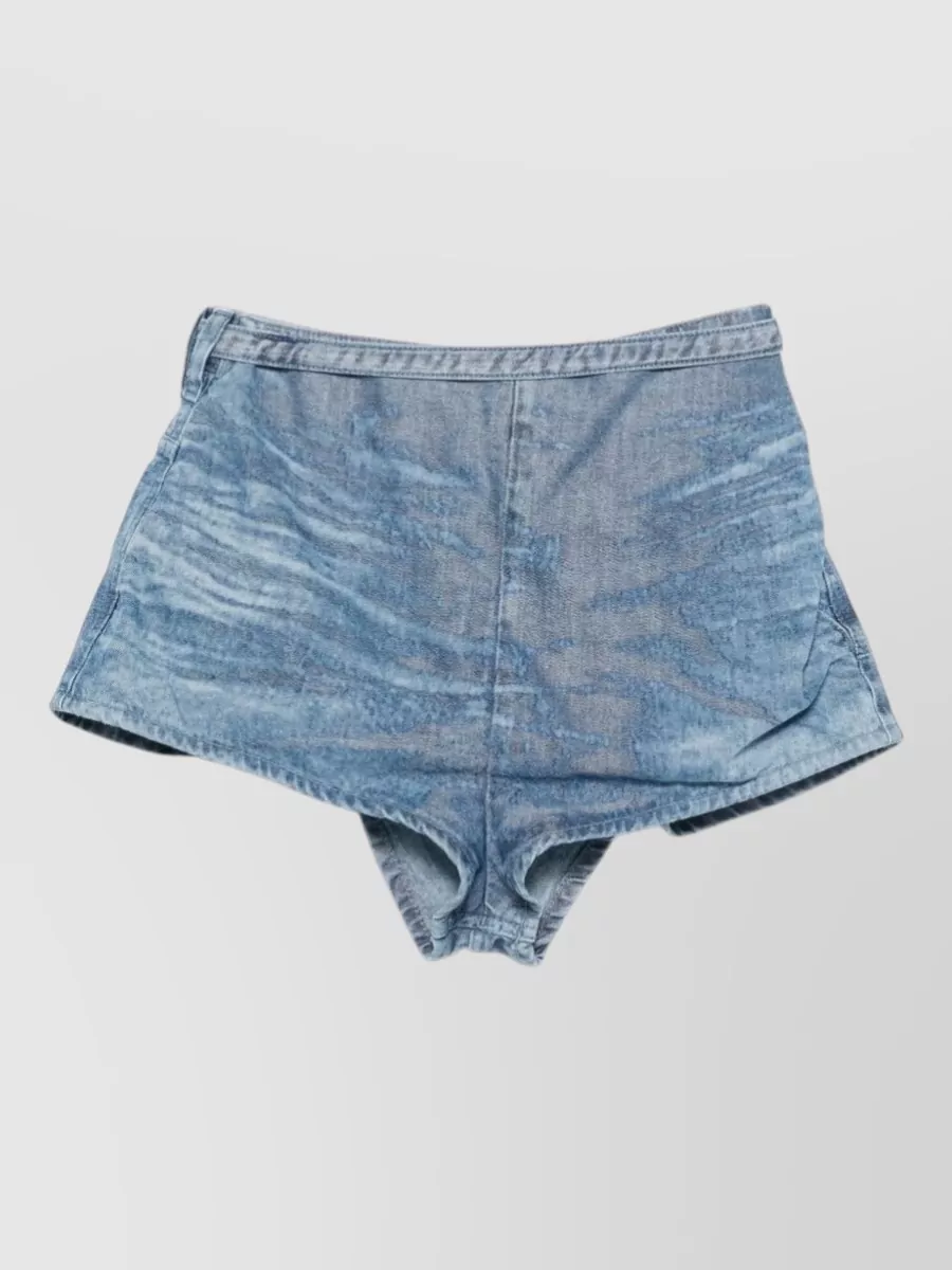 Diesel high-rise denim short shorts