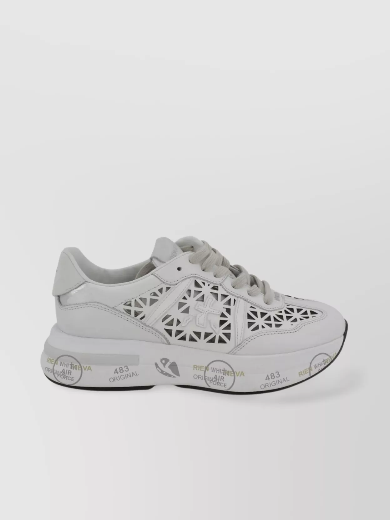 Premiata Leather Low-Top Sneakers