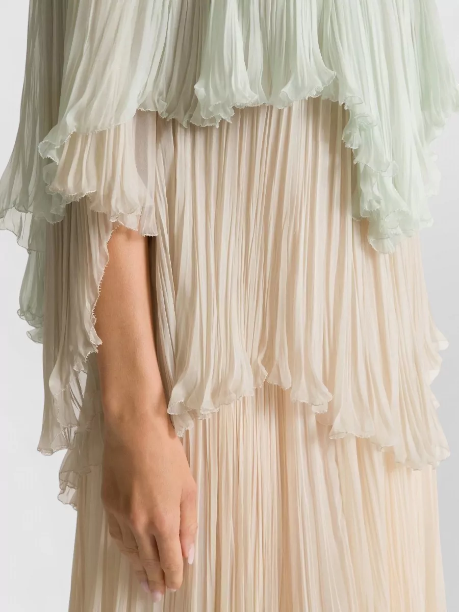 Alberta Ferretti Silk Maxi Dress