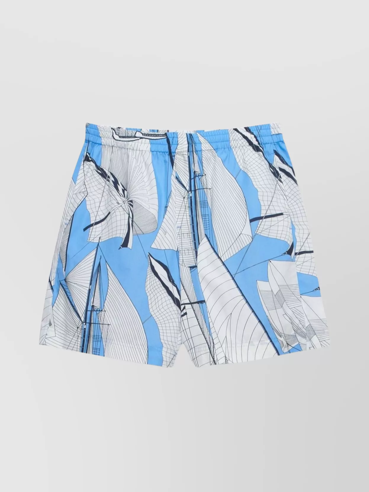Msgm Printed Elastic Waistband Bermuda Shorts In Brown