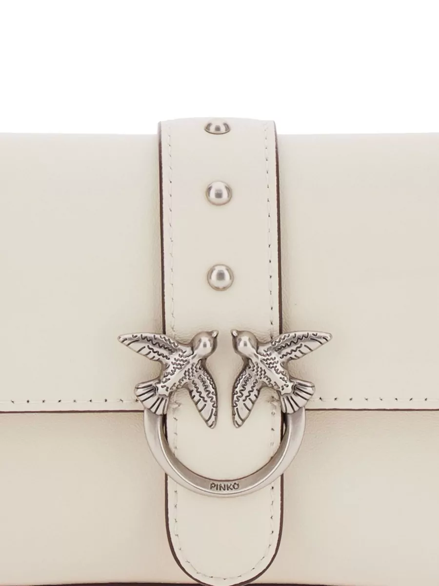 Pinko Love Bag Baby Small Leather Shoulder Bag