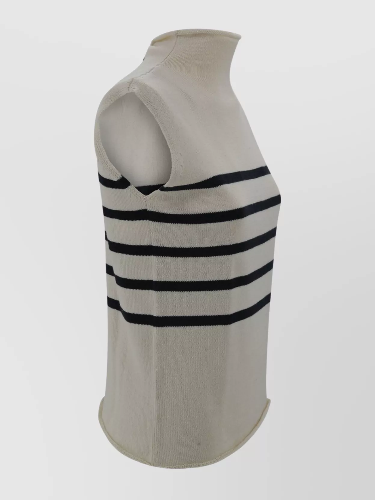 Weekend Max Mara Knit Gilet Sleeveless Striped Pattern In Multi