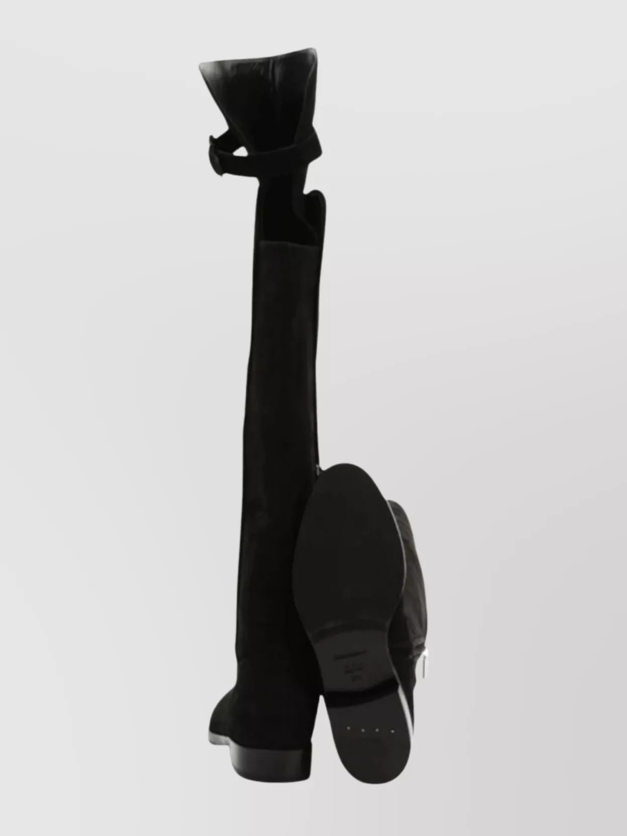 Dolce & Gabbana Over-the-knee Boots Featuring Buckle Detail In Black