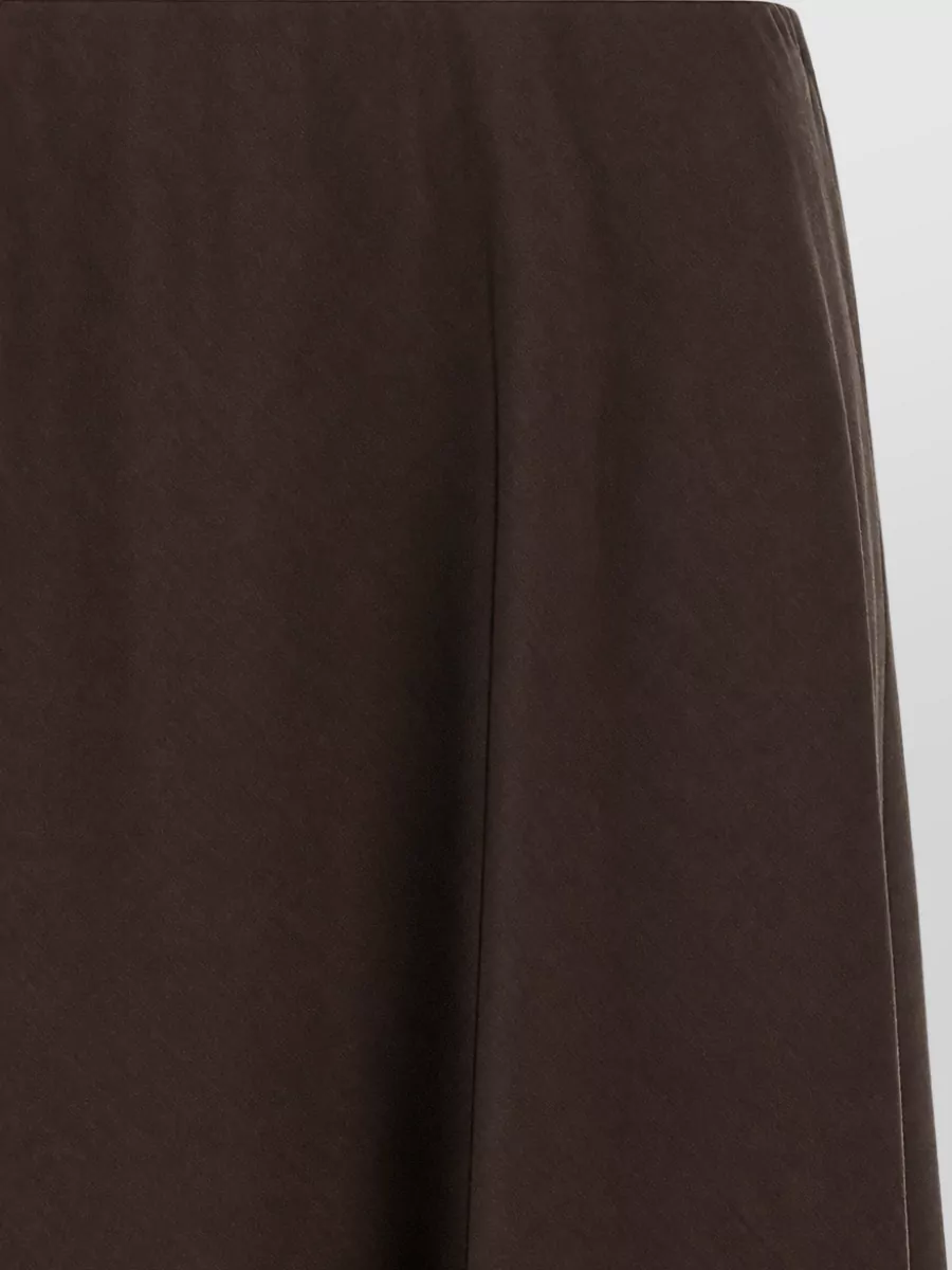 Brunello Cucinelli Cashmere High-Rise A-Line Midi Skirt