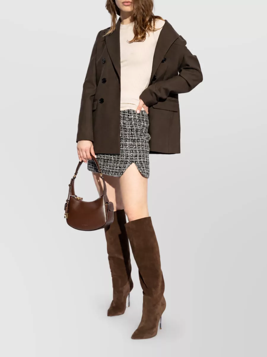 Casadei Leather Knee-High Boots