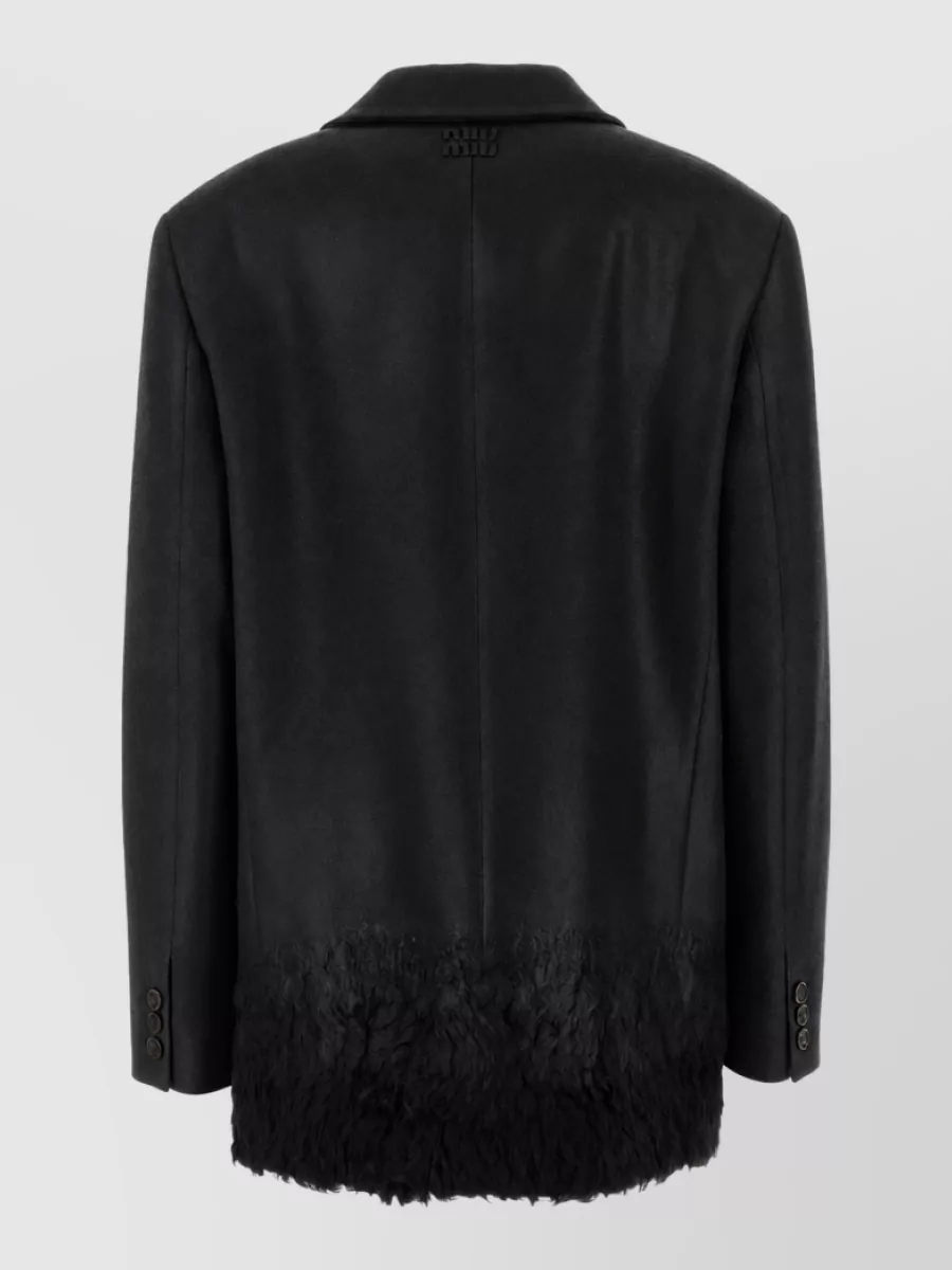 Miu Miu Cashmere Single-Breasted Coat