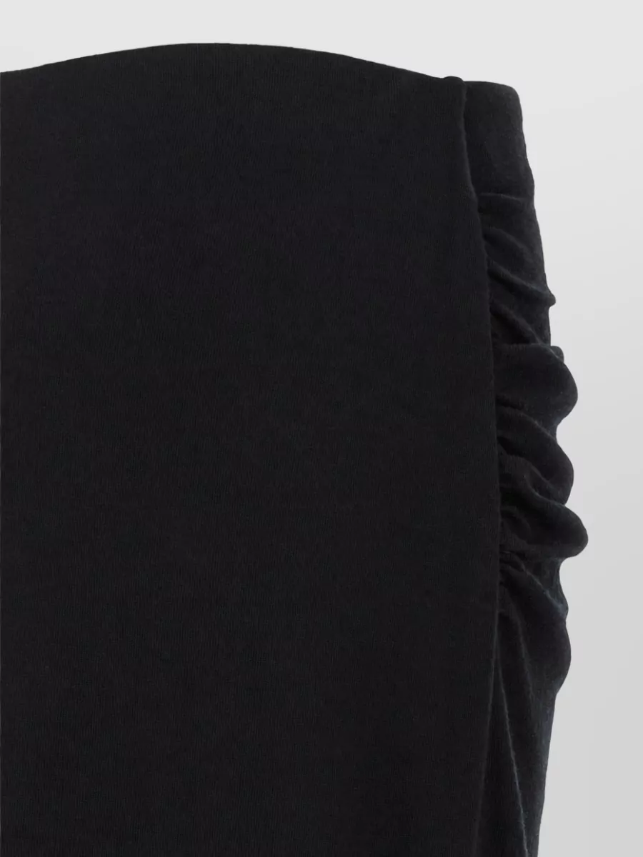 Vince Wool Draped Fitted Skirt