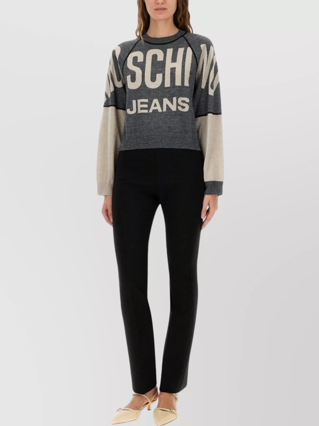 Moschino virgin wool logo sweatshirt