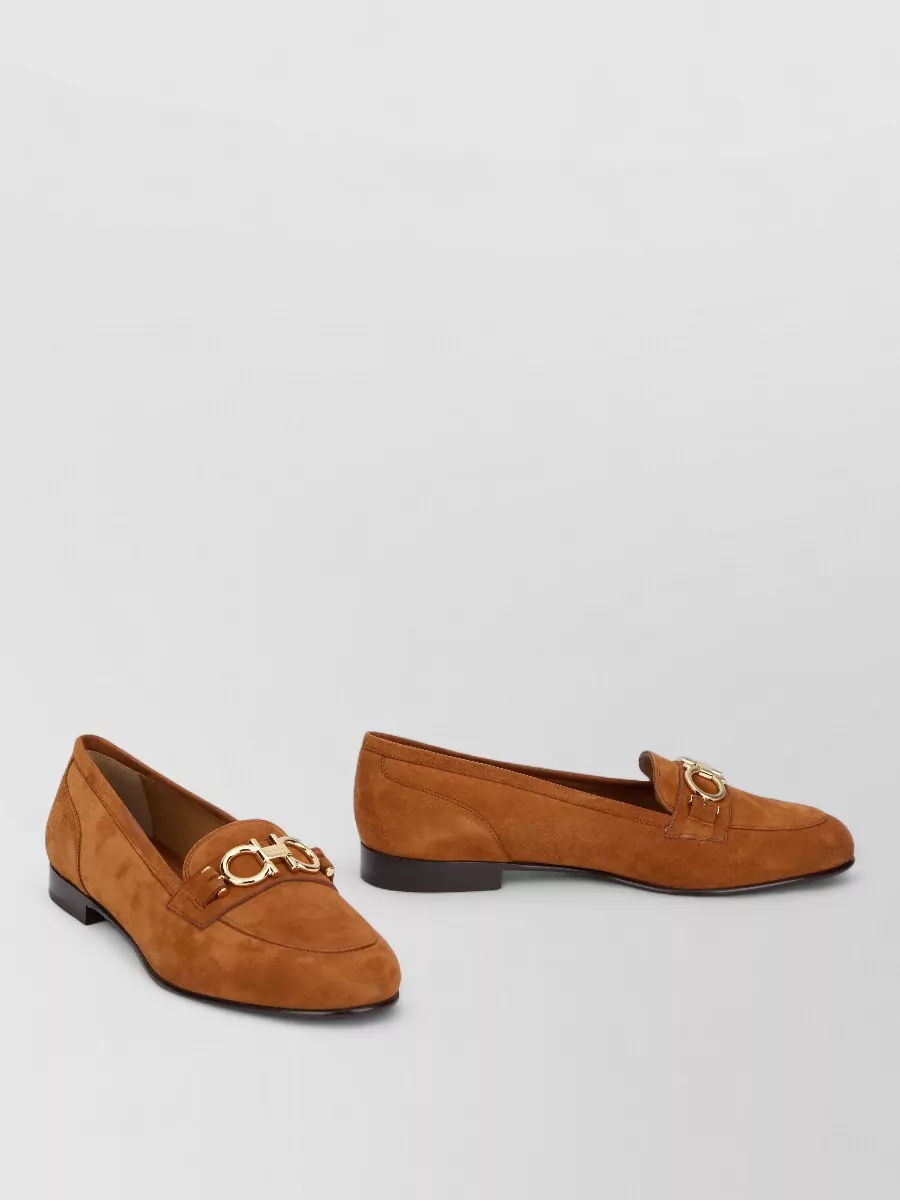 Ferragamo suede leather mules