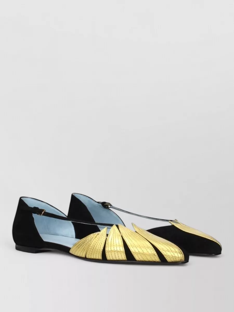 Valentino Garavani Suede Leather Flat Sandals