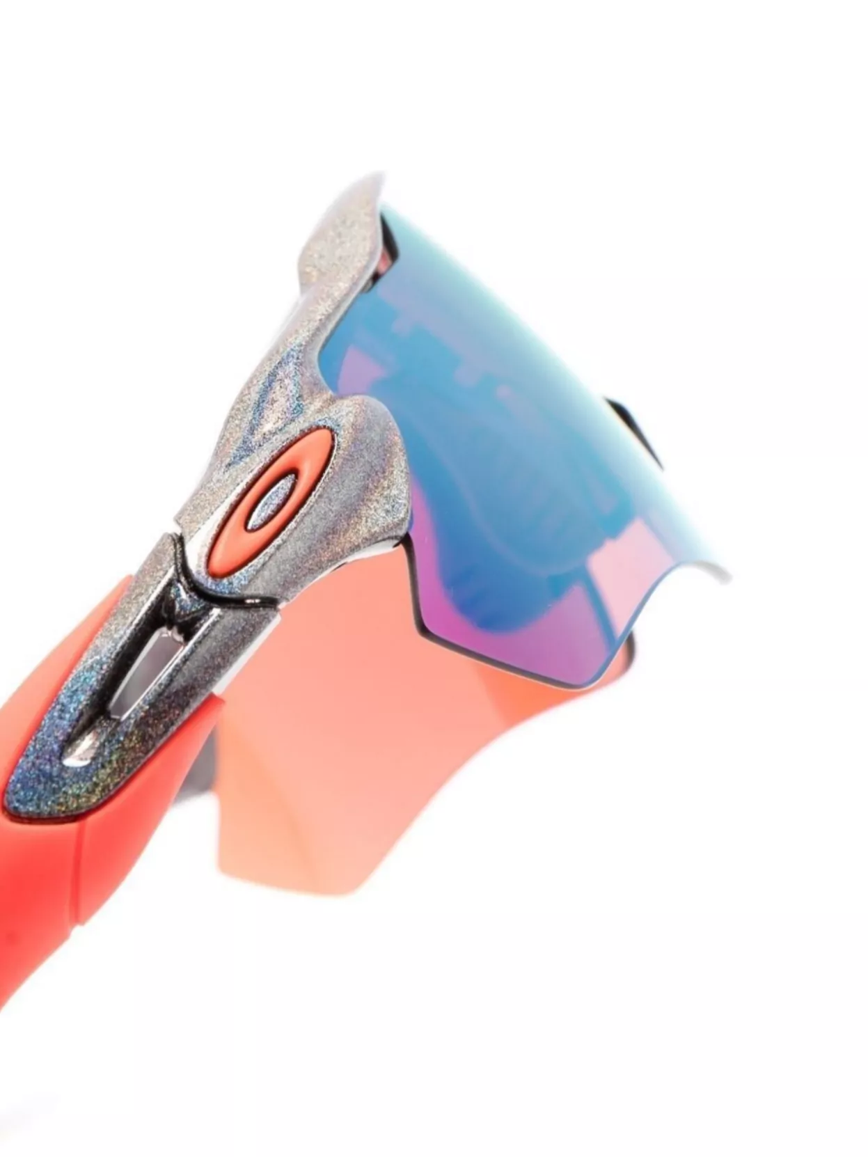 Oakley Wraparound Sunglasses With Interchangeable Lenses And Adjustable Nose Pads