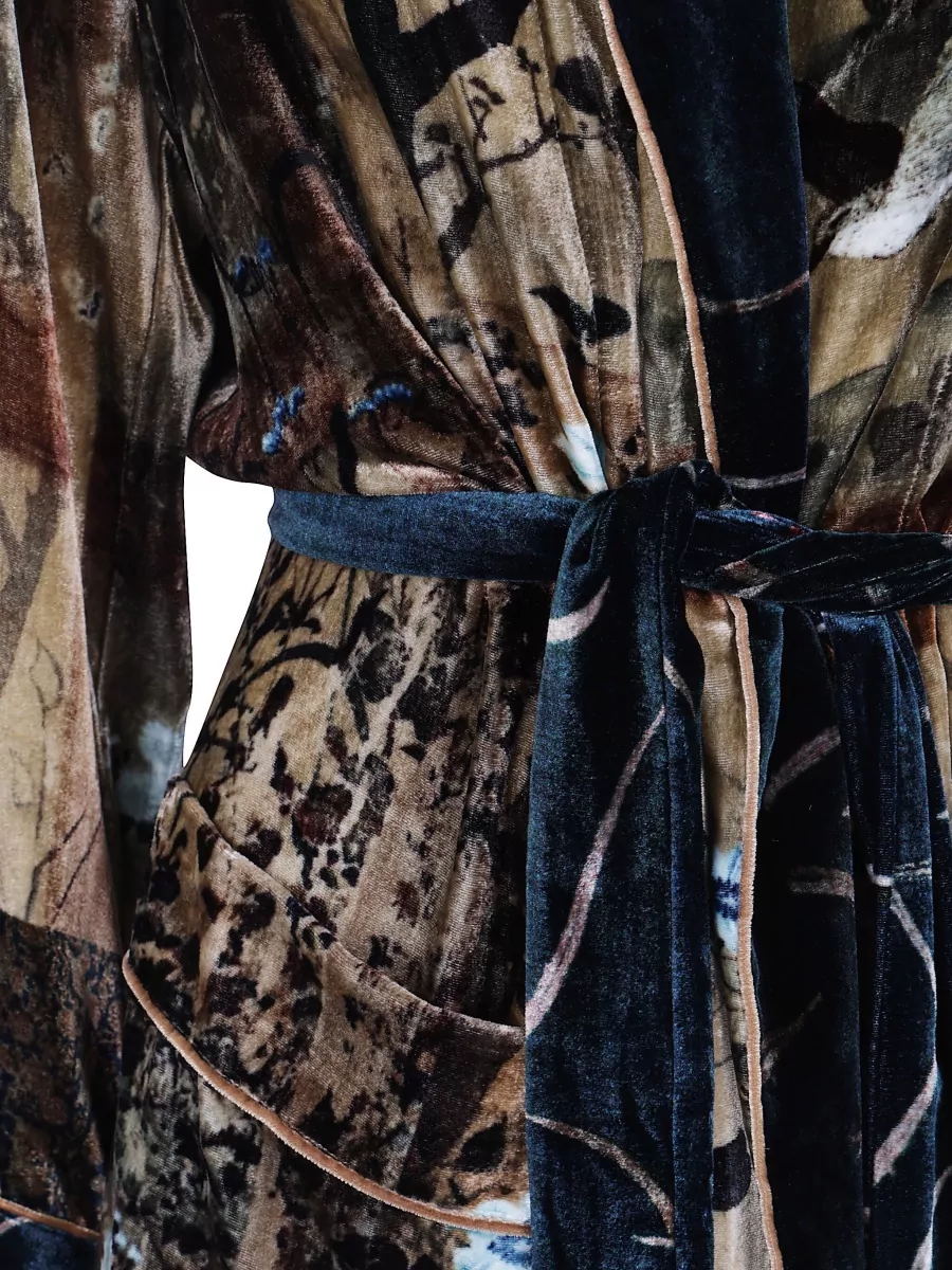 Pierre Louise Mascia Silk Dressing Gown