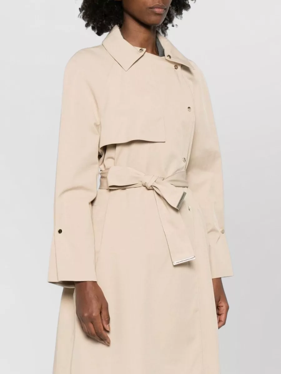 Emporio Armani Single-Breasted Belted Trench Coat