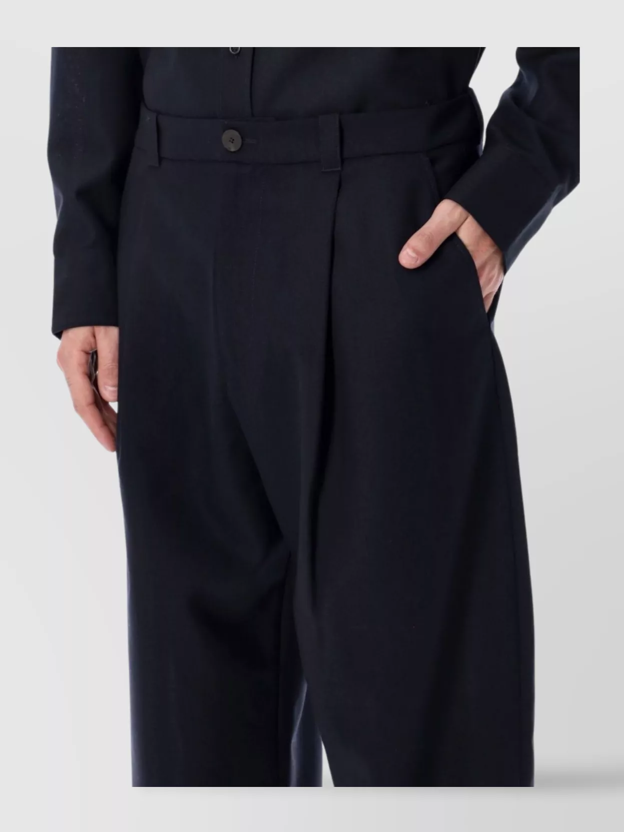 Studio Nicholson Tailored Trousers With Pleats And Pockets