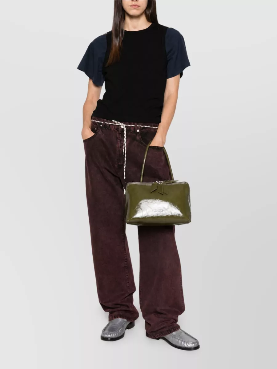 Jw Anderson Color-Block Cotton Short-Sleeve T-Shirt
