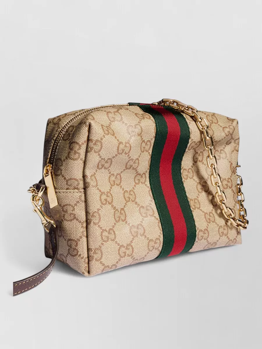 Gucci mini coated canvas clutch bag