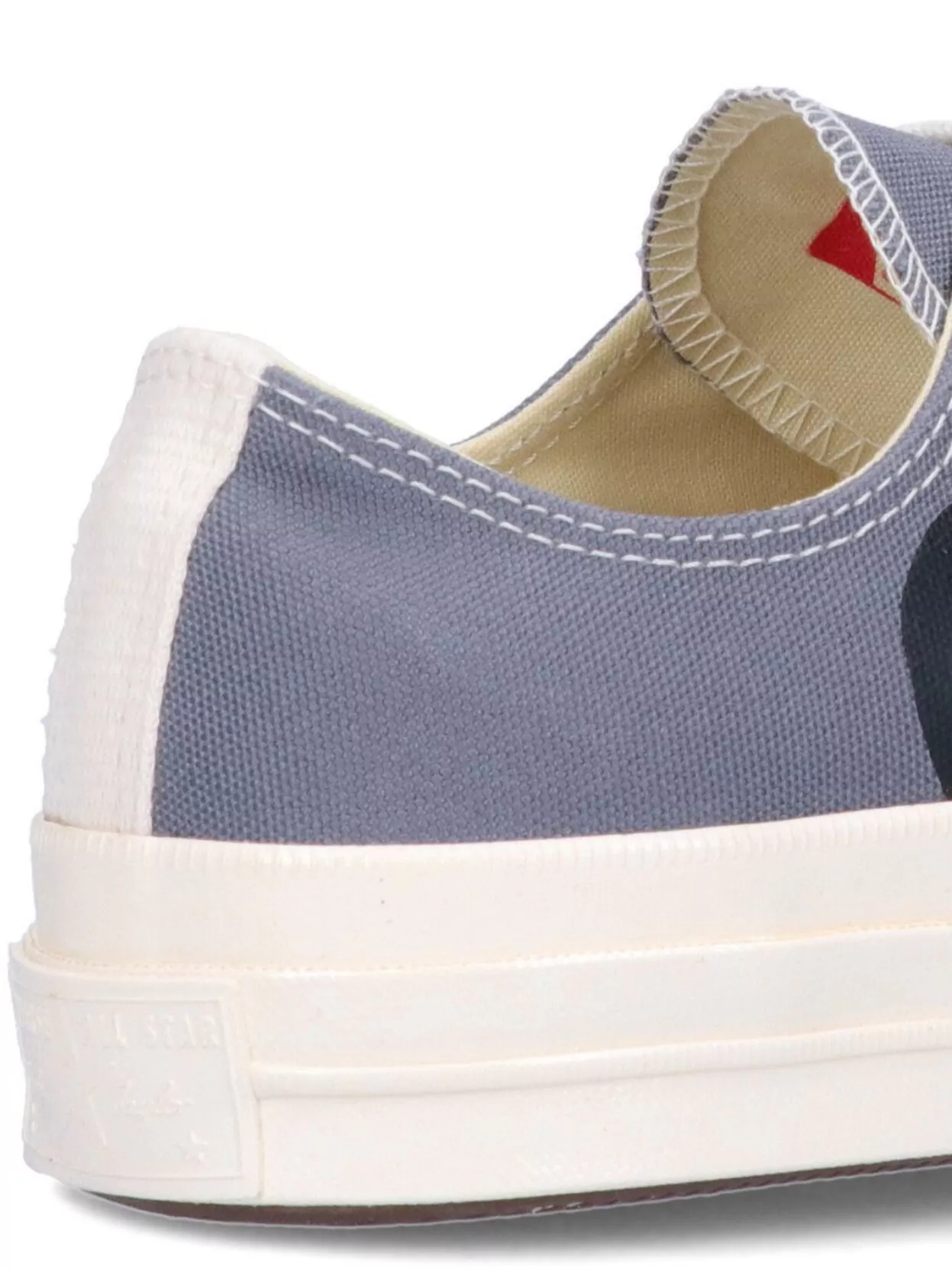 Comme Des Garçons Play Casual Low Top Sneakers With Canvas Upper