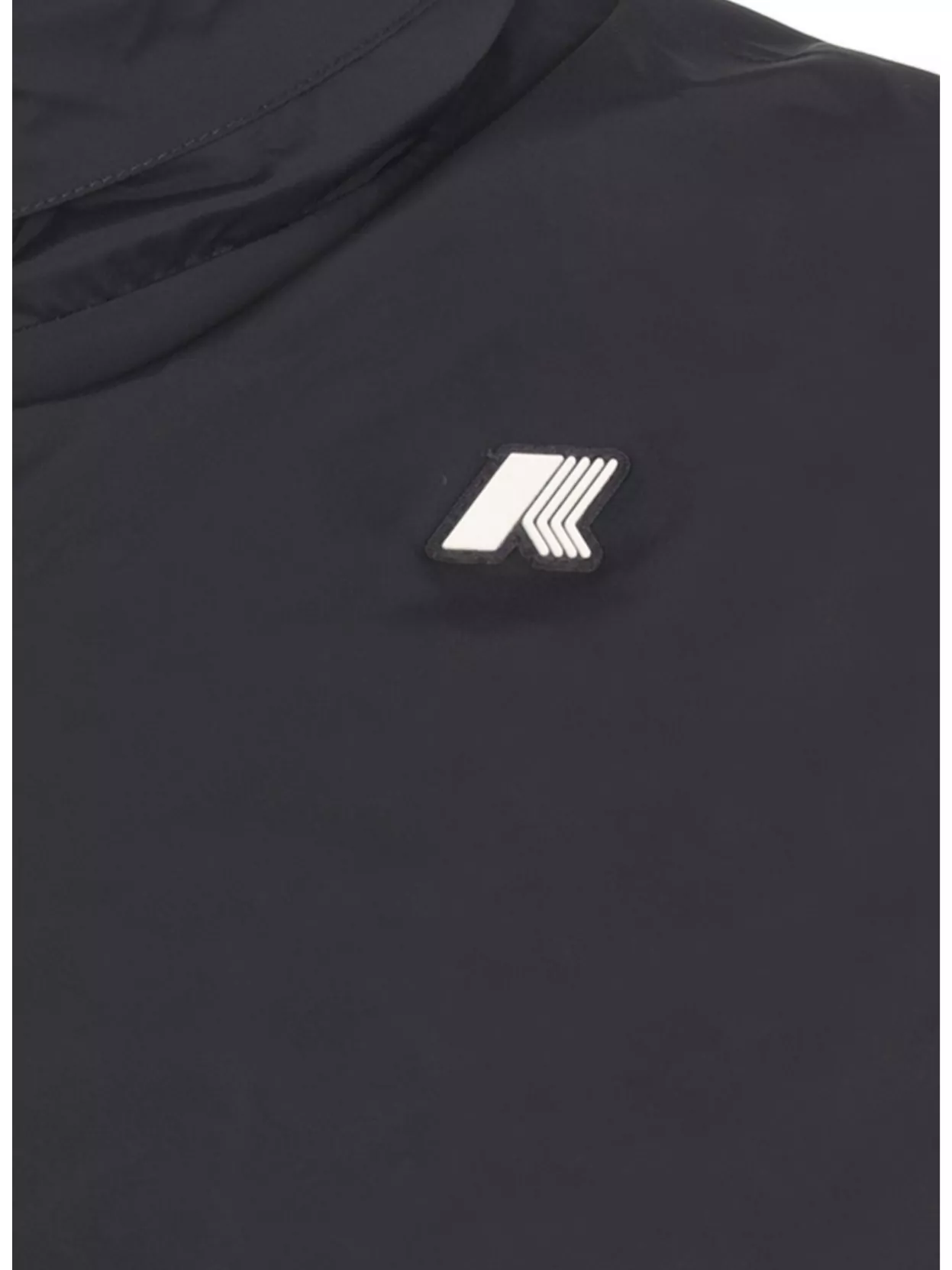 K-way Technical Fabric Jacket With Removable Hood In Black