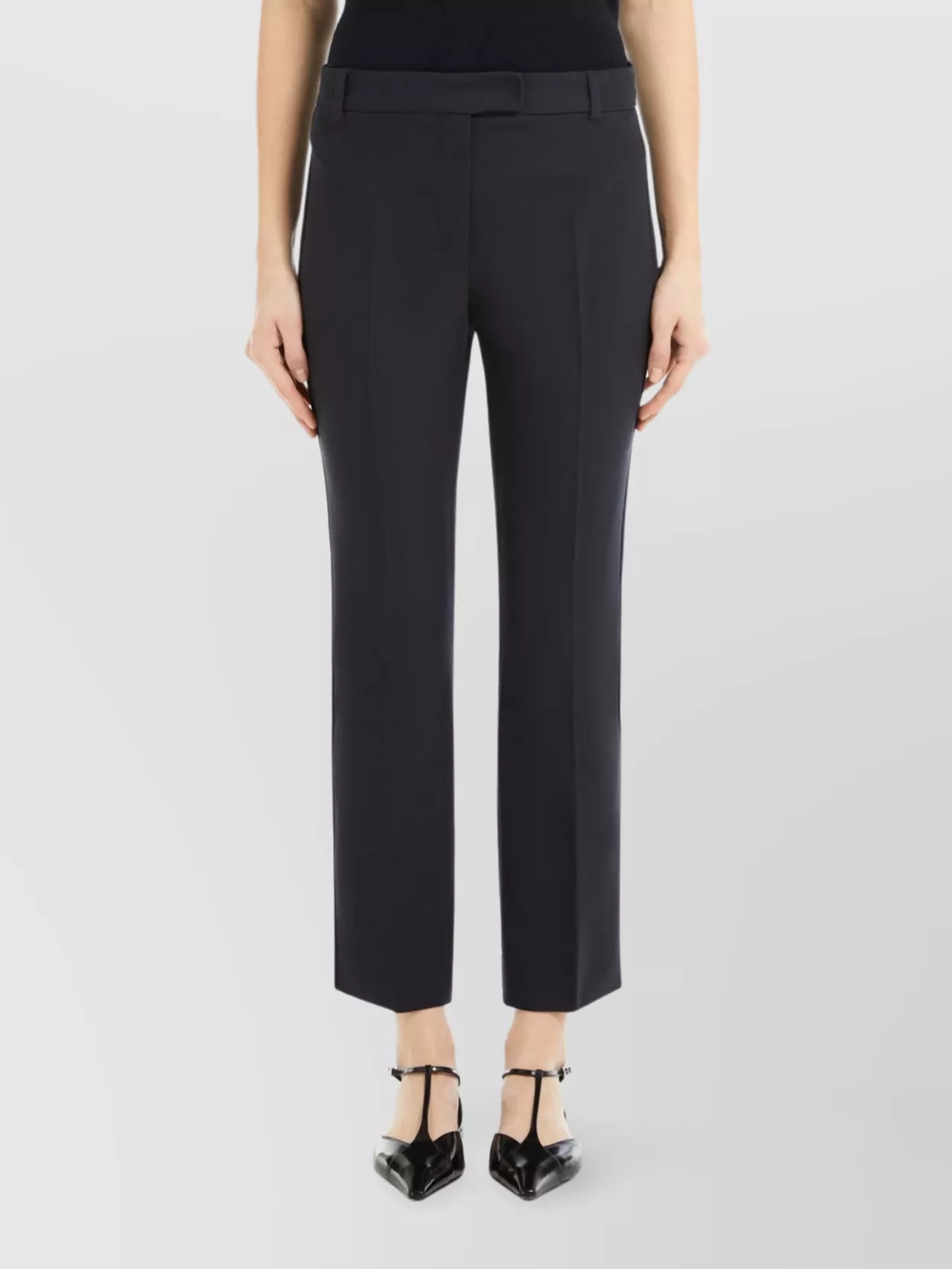 Max Mara Fatina Slim-fit Stretch Cotton And Viscose Trousers