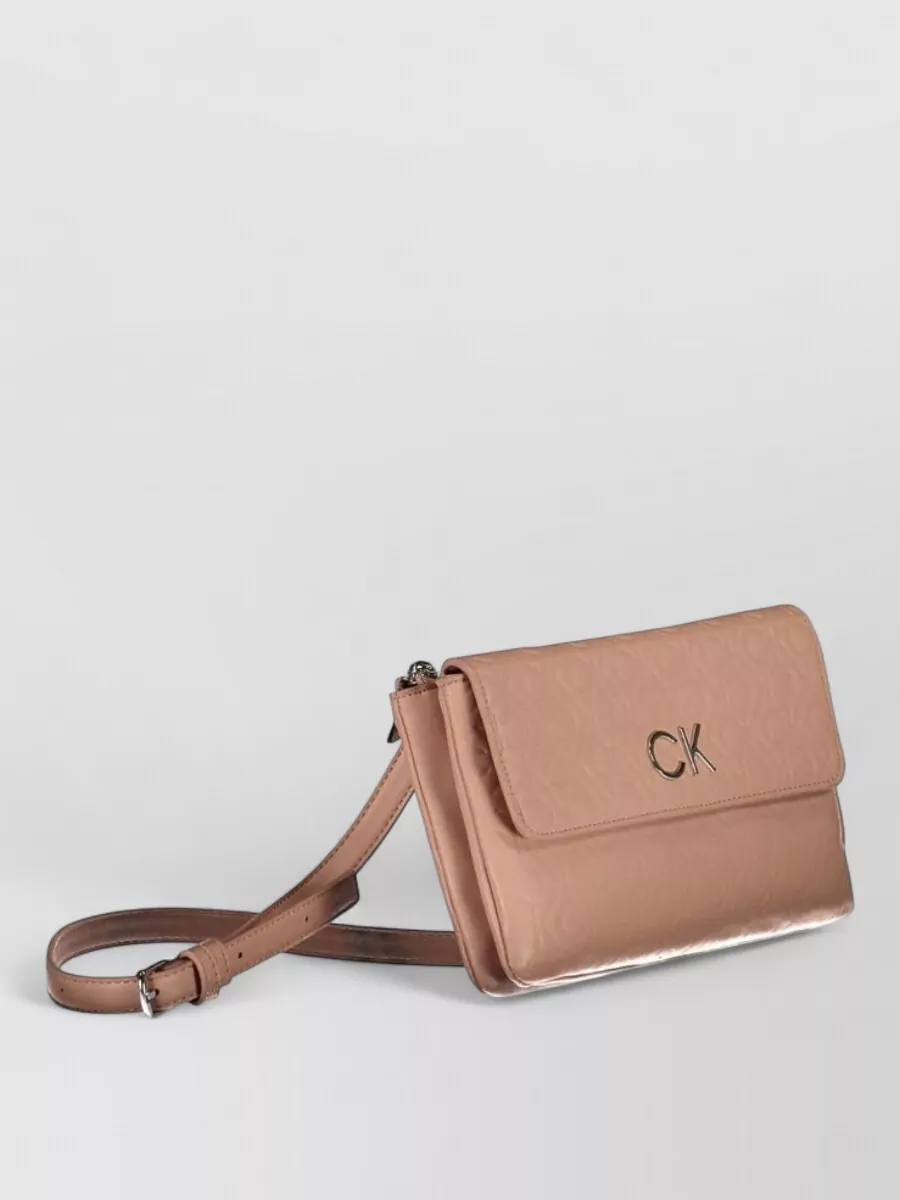 Calvin Klein Logo Embossed Clutch Bag