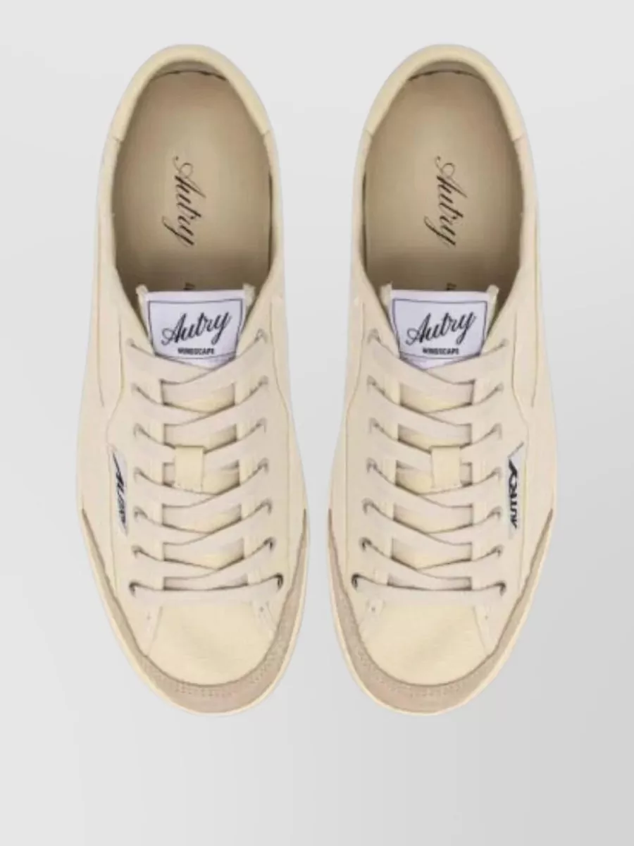 Autry Leather Suede Panel Lace-Up Sneakers