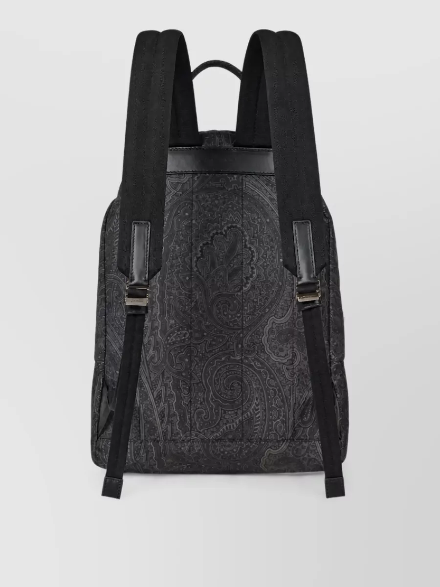 Etro Printed Nylon Backpack