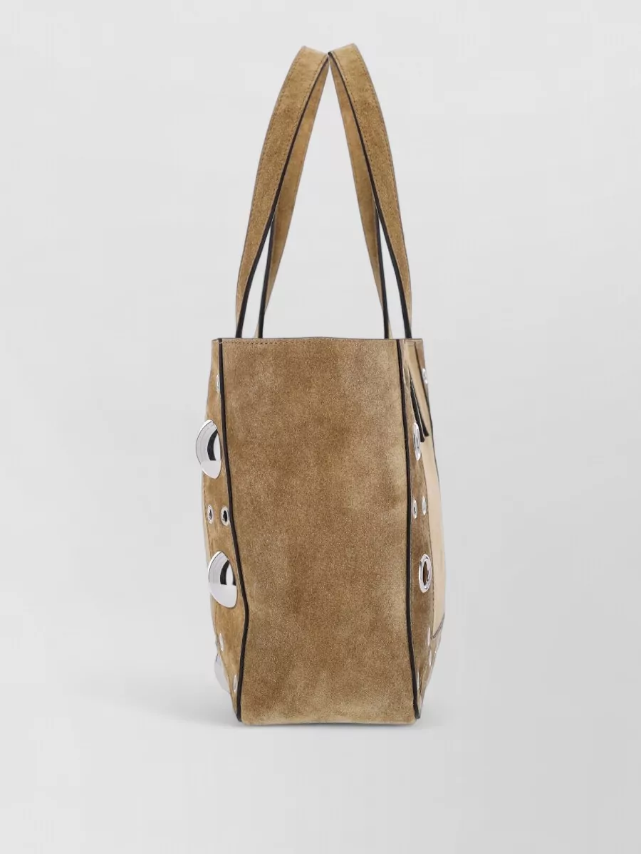 Valentino Garavani Tote Bag Shopper Metallic Studs Dual Handles