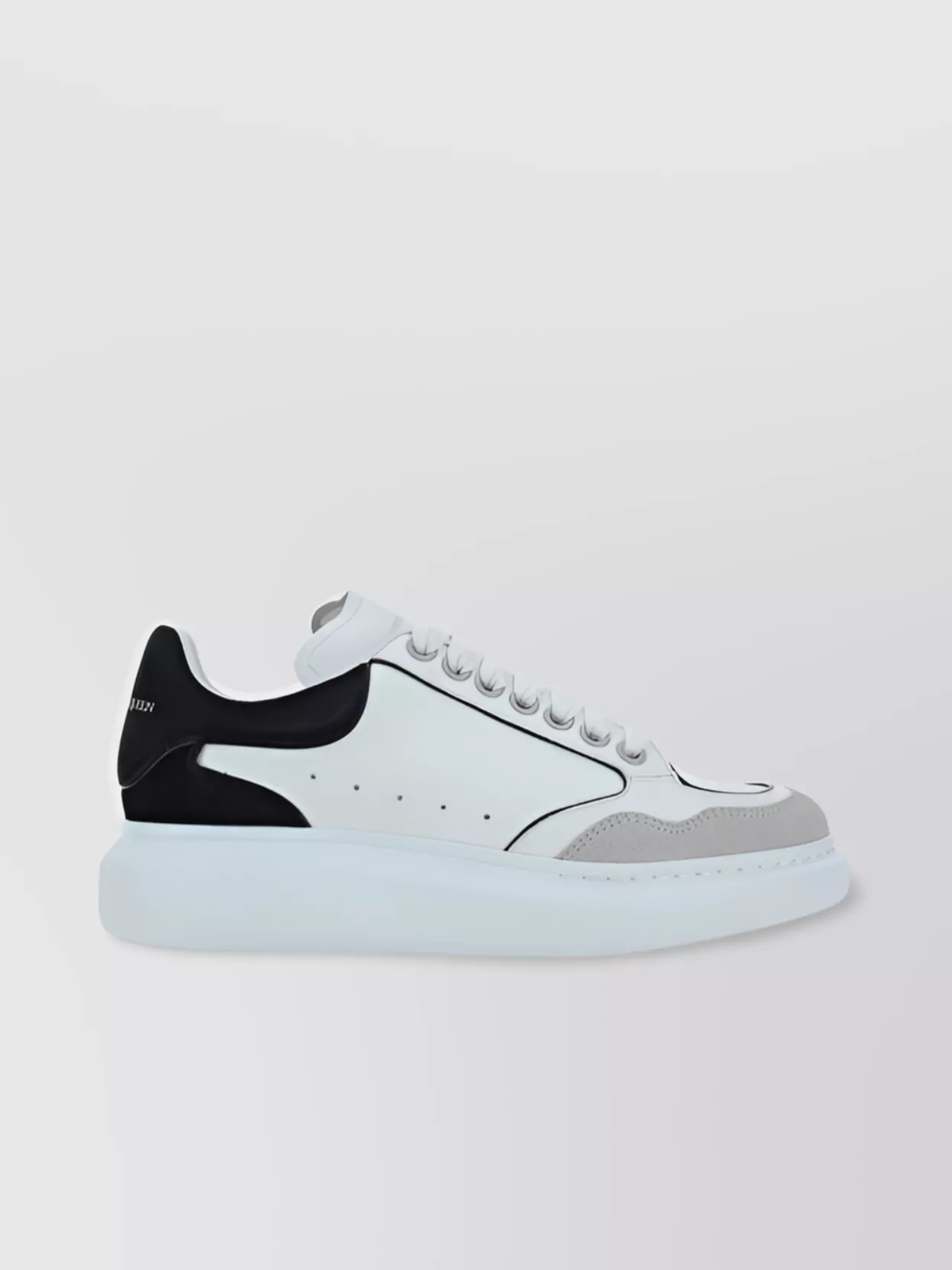 Shop Alexander Mcqueen Low-top Calfskin Sneakers Platform Sole