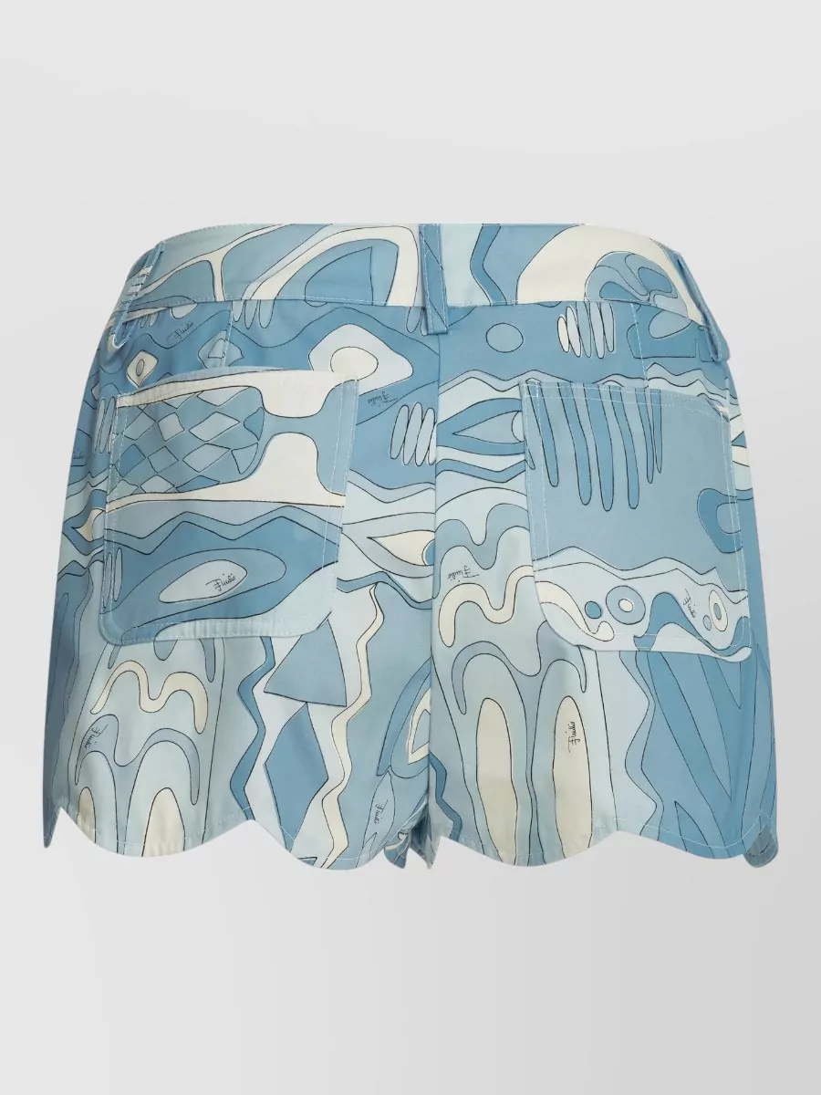 Pucci Printed Cotton Shorts