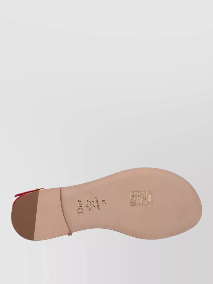 Christian Dior Leather T-Strap Sandals