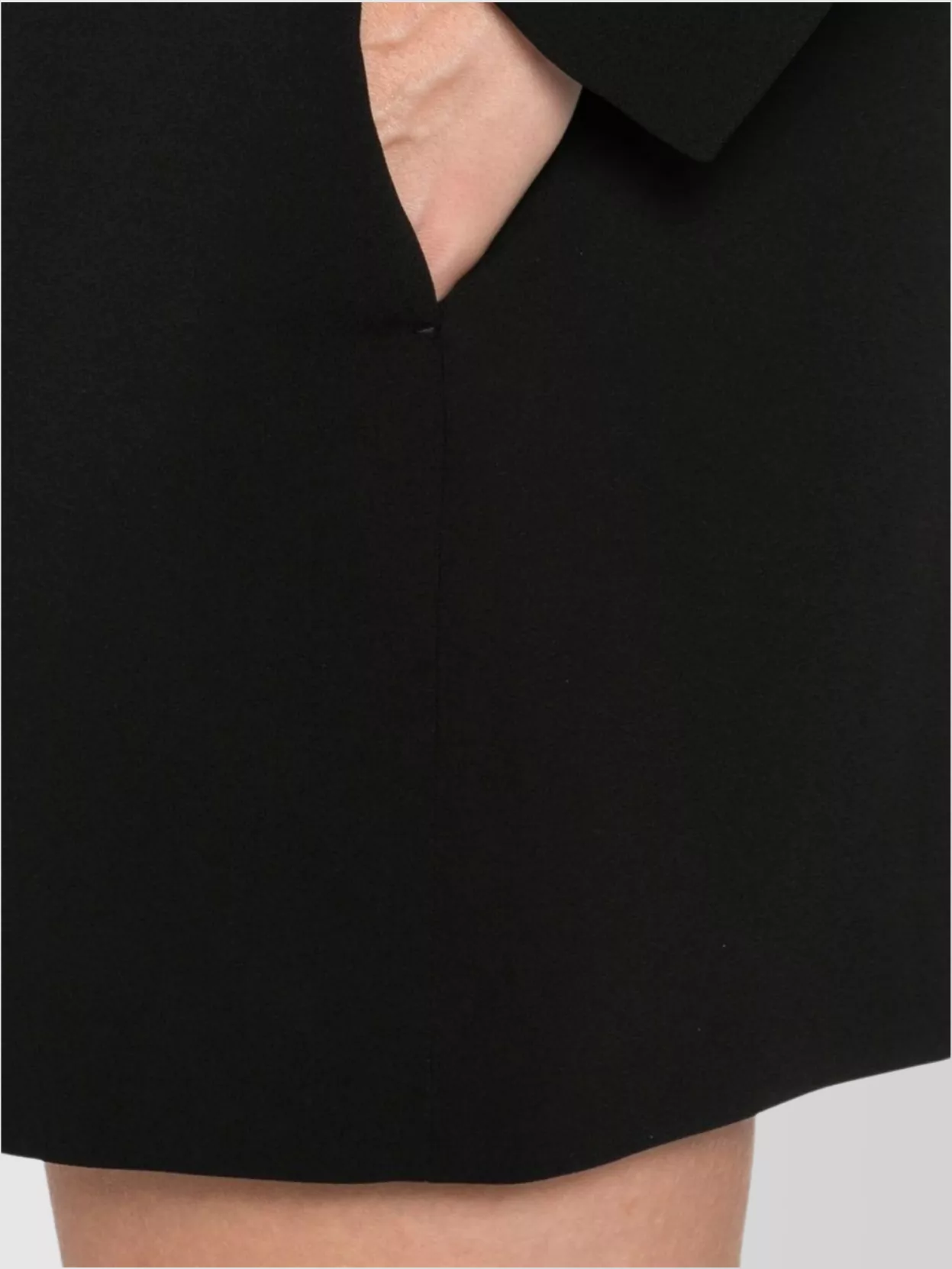 Max Mara High Neck Long Sleeve Dress With Pockets