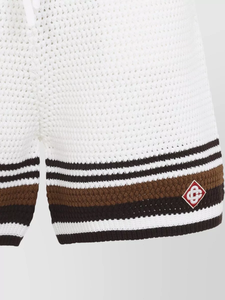 Casablanca Cotton Crochet Swim Shorts