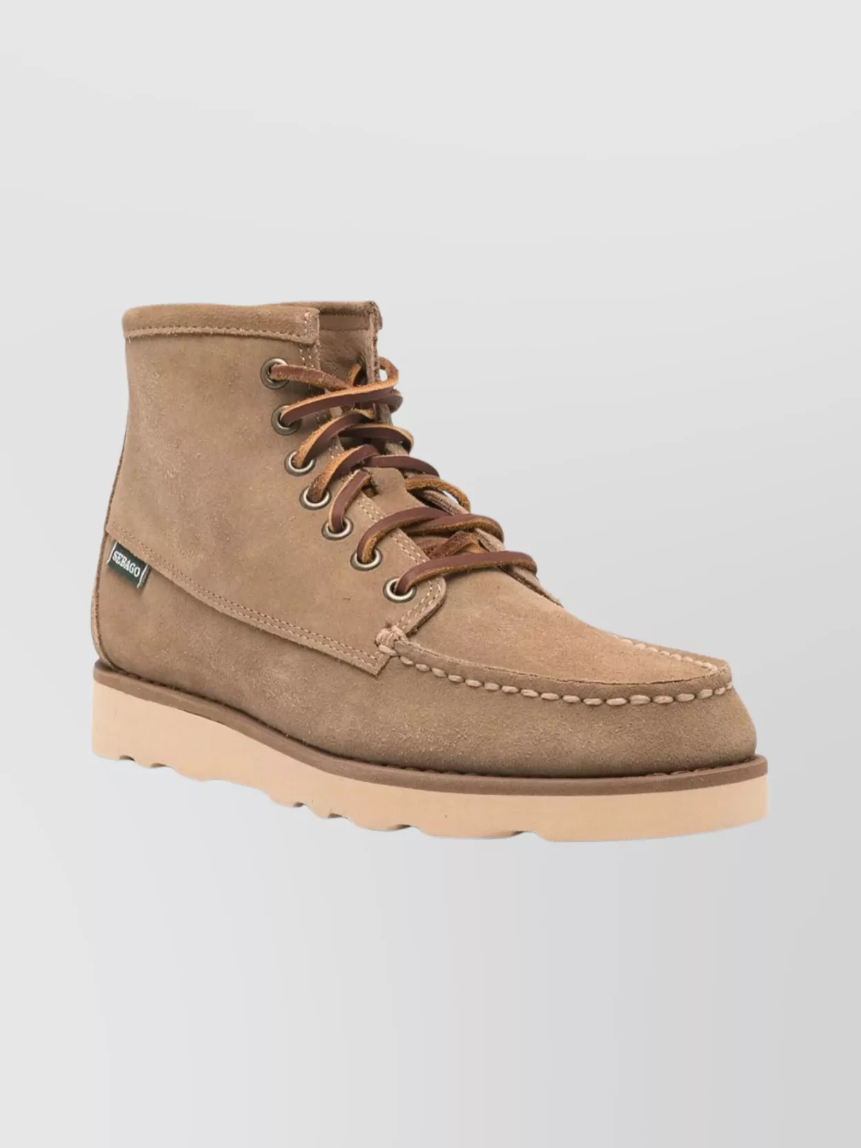 Sebago Mid Ankle Boots Rubber Sole In Brown