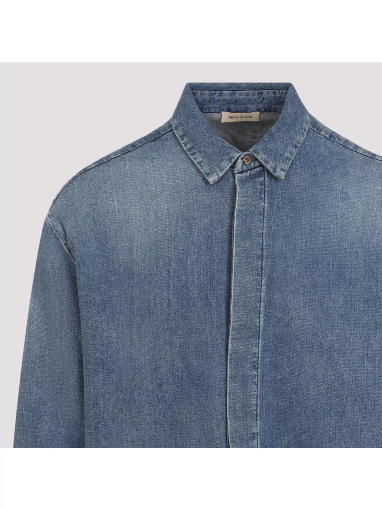 Fear Of God Denim Shirt With Back Cape Insert