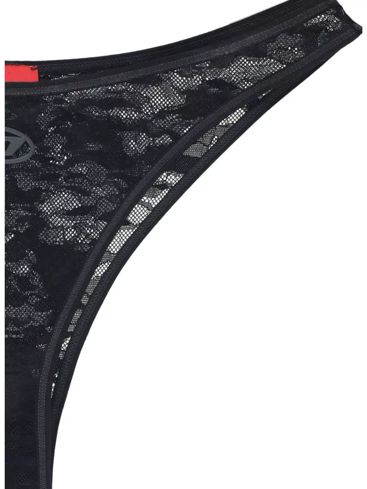 Diesel Lace Slip With Sheer Fabric Detailing